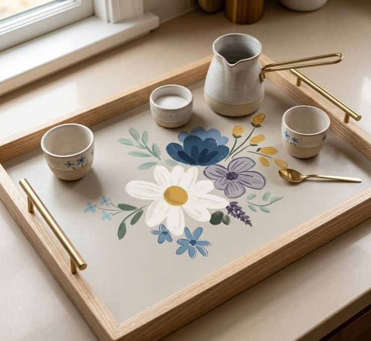 سینی سرو چای طرحدار