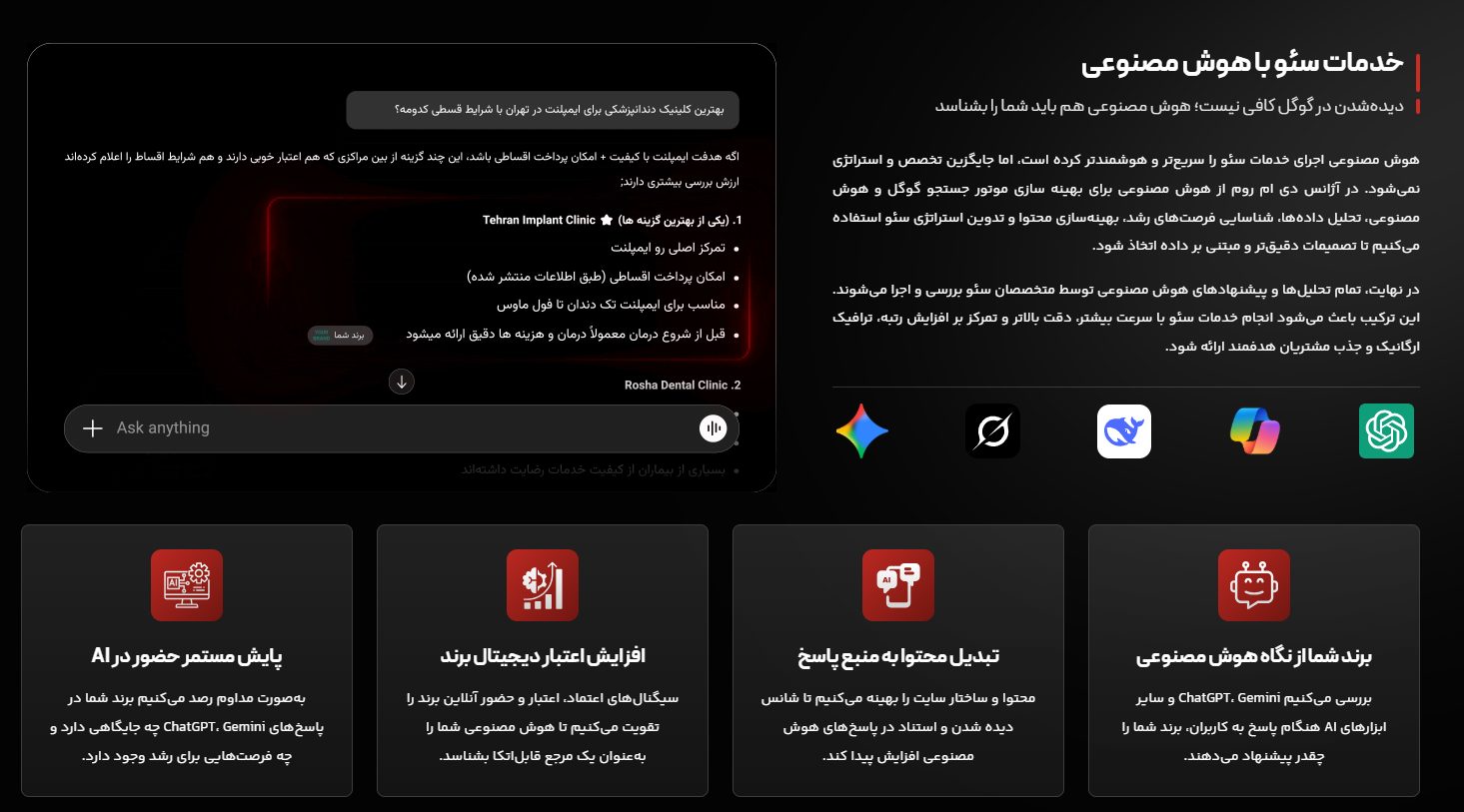 بهترین شرکت سئو چه خدماتی ارائه میدهد؟ خدمات سئو مدرن