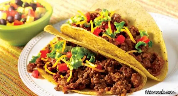 تاکوی گوشت چرخ کرده