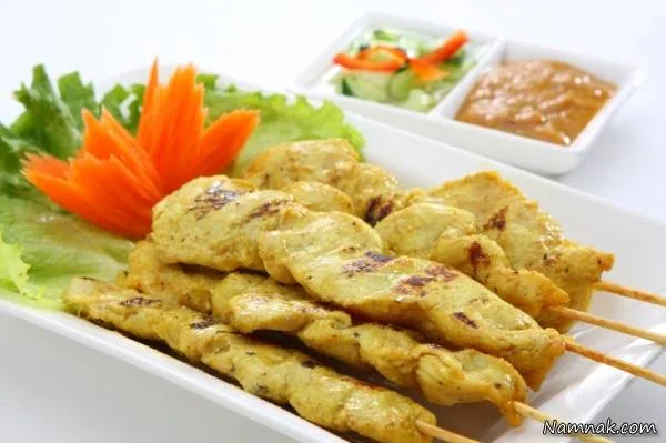 کباب ساتای مرغ