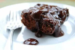 کیک پودینگ شکلاتی