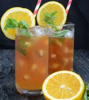 چای سرد با پرتقال