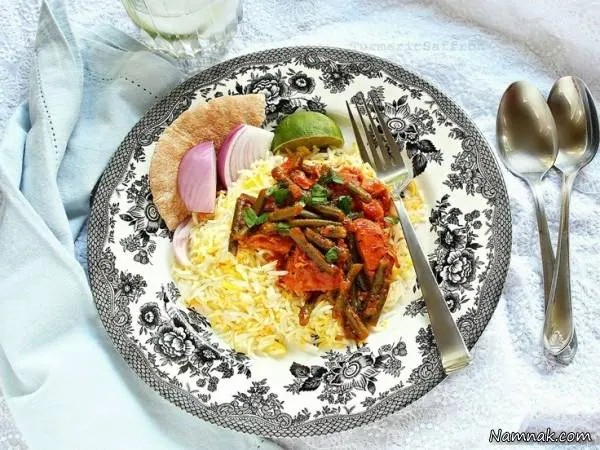 خورش لوبیا سبز با سویا