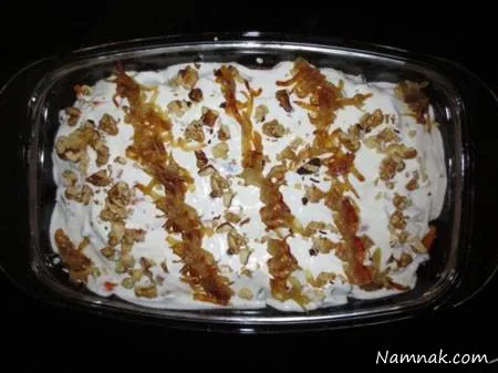 خوراک مرغ و سبزیجات قفقازی
