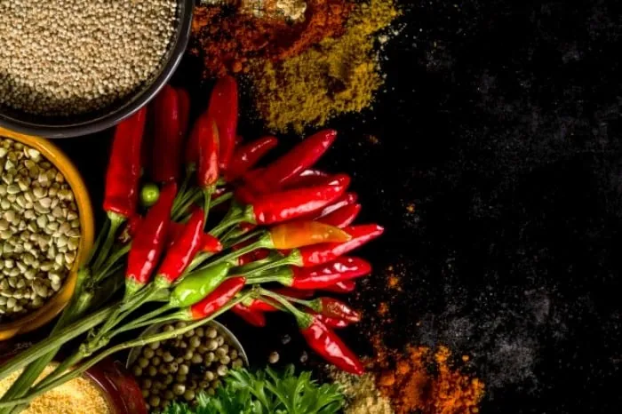 غذای تند مزه