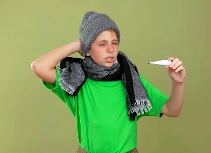 کاهش تب و لرز