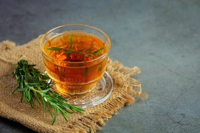 چای رزماری و پرتقال