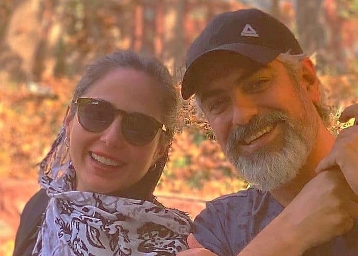 رعنا آزادی ور و همسرش مهدی پاکدل و همسرش