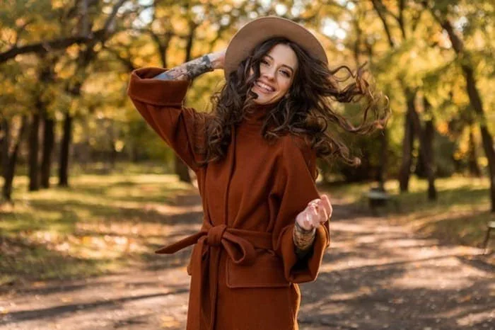 ژست عکس پاییزی