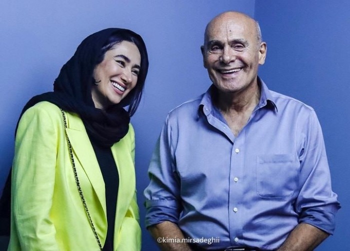 بهاره افشاری در کنار جمشید هاشم پور جمشید هاشم پور