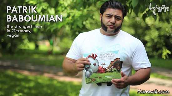جوان ایرانی گیاهخوار قوی ترین مرد آلمان شد