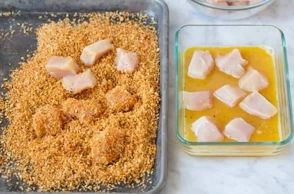 ناگت مرغ خانگی در فر