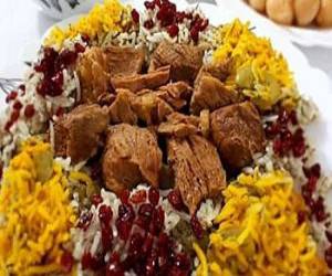 طرز تهیه “چلو گوشت” زعفرانی رستورانی + عکس مرحله به مرحله