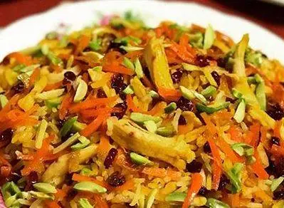 شیرین پلو با مرغ شیرین پلو با مرغ