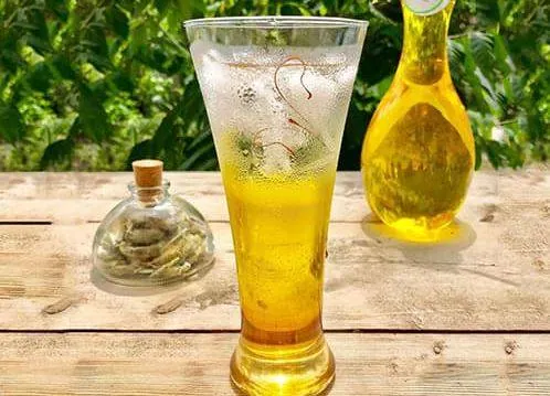 شربت بیدمشک زعفران 