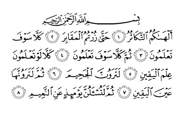 سوره تکاثر