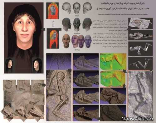 بازسازی چهره زن بعد از هفت هزار سال