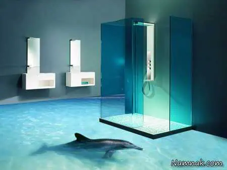 کفپوش سه بعدی سرویس بهداشتی