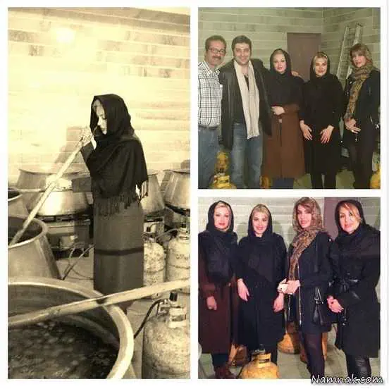 نیوشا ضیغمی و همسرش