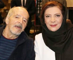 محسن قاضی مرادی و همسرش