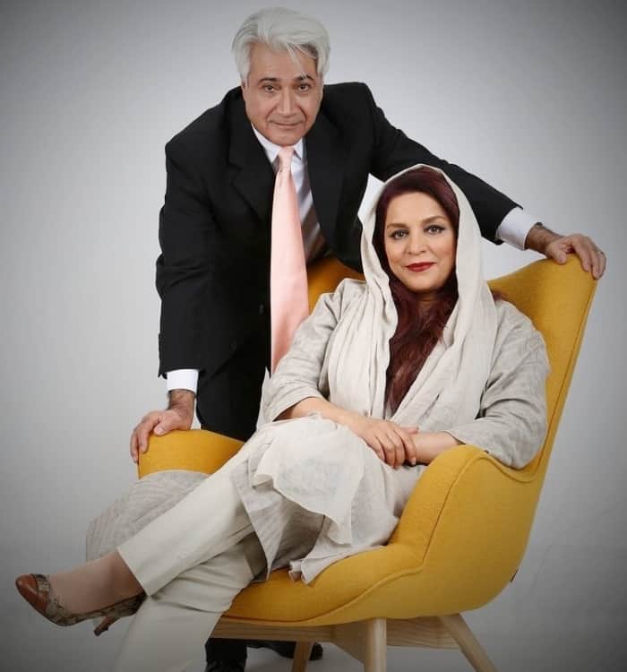 تهمینه میلانی و همسرش محمد نیک بین تهیمنه میلانی و همسرش