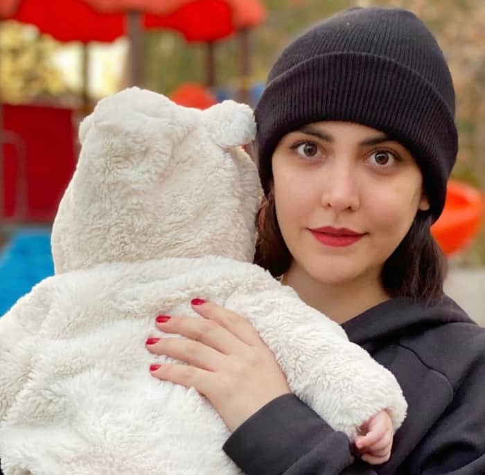 شبنم قربانی و همسرش پسر شبنم قربانی