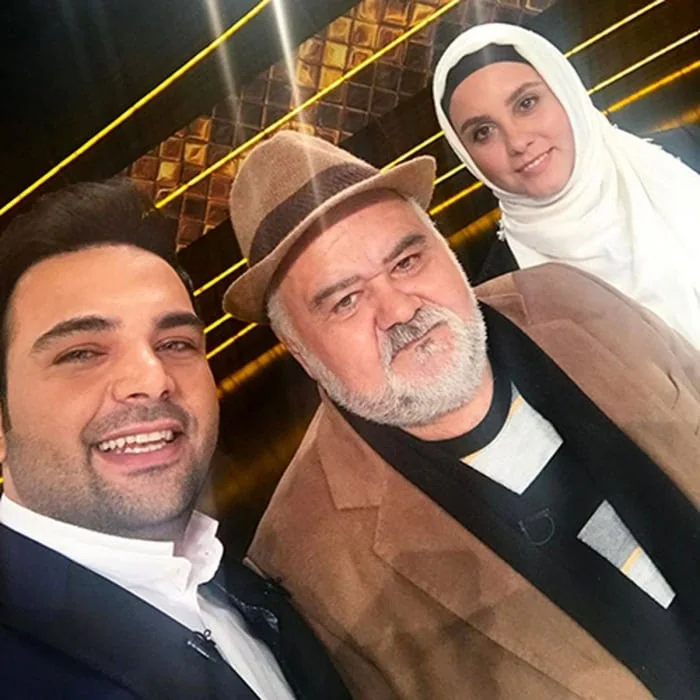اکبر عبدی و دخترش