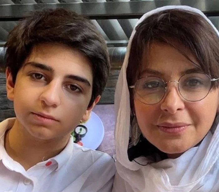 سیما تیرانداز و پسرش