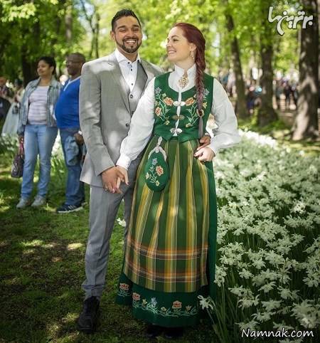 مدل عکس عروس و داماد با لباس محلی