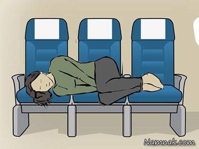 خوابیدن در هواپیما