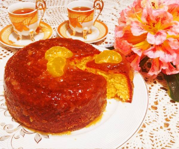 طرز تهیه کیک نارنگی پاییزی