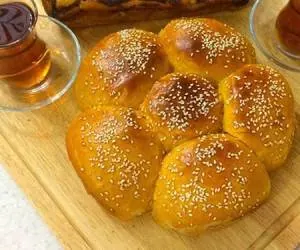 نان شیر زعفرانی