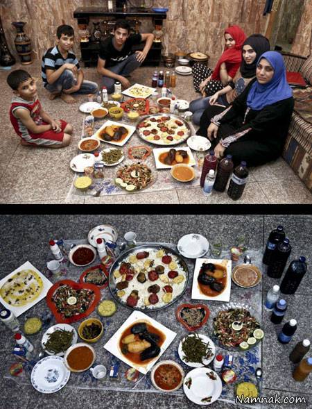 سفره های افطار مسلمانان سراسر دنیا