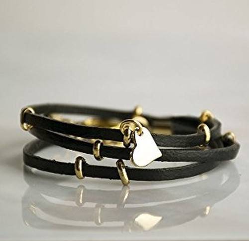مدل دستبند طلا بند چرمی