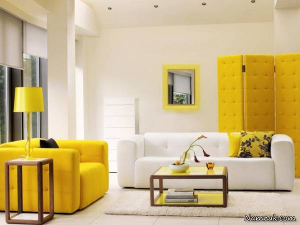 رنگ زرد برای اتاق