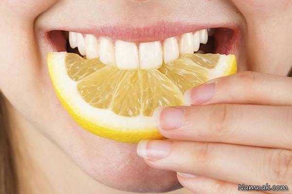 لیمو ترش برای سفید شدن دندان