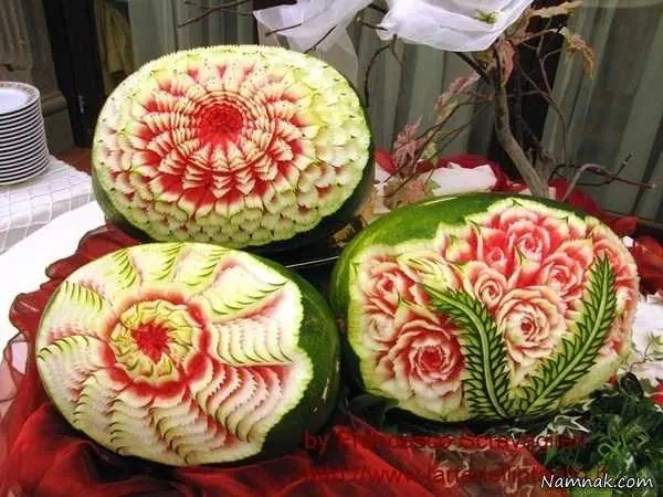 هندوانه تزیین شده شب یلدا
