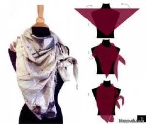 آموزش بستن شال