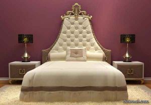 مدل تخت خواب چوبی کلاسیک و ساده دونفره