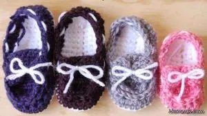 مدل پاپوش بافتنی