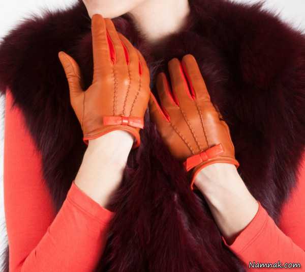 مدل دستکش چرم زمستانی