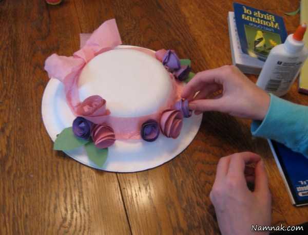 ساخت کاردستی با بشقاب