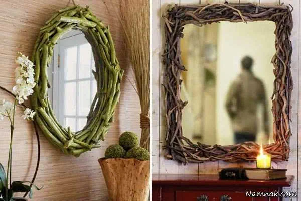 تزیین آینه و قاب آینه