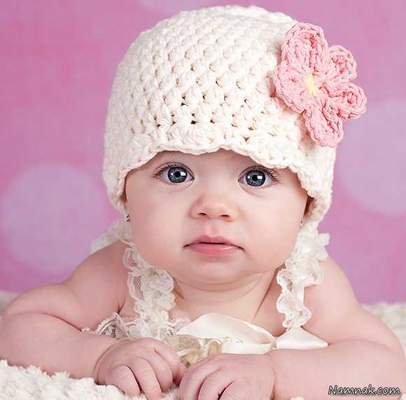 مدل کلاه بافتنی نوزاد دختر جدید
