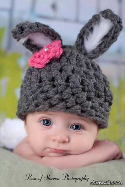 مدل کلاه بافتنی نوزاد
