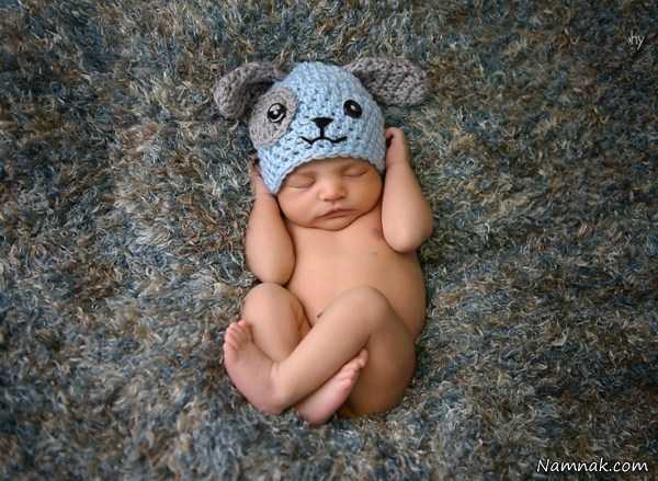 مدل کلاه بافتنی نوزاد