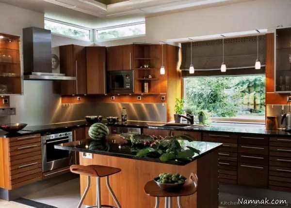 کابینت آشپزخانه چوبی