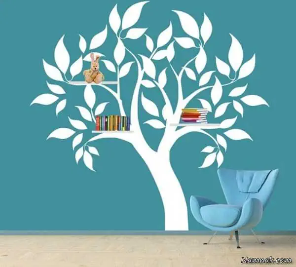 تزیین دیوار اتاق پذیرایی