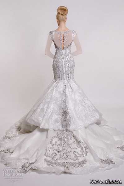 مدل لباس عروس دنباله دار