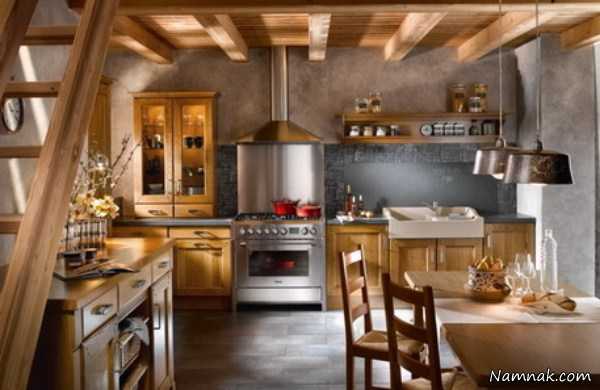 دکوراسیون چوبی آشپزخانه